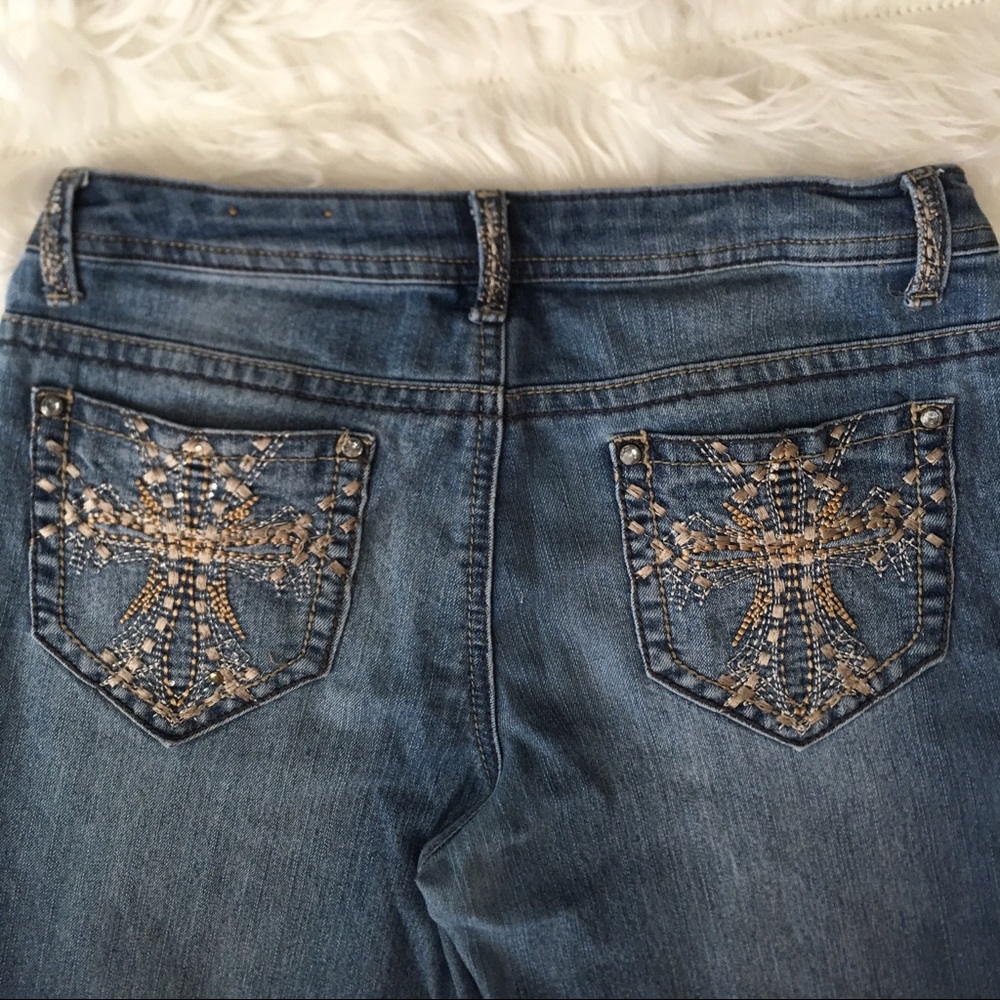 Mudd Girl’s Bling Bling Capri Jeans, Size 16